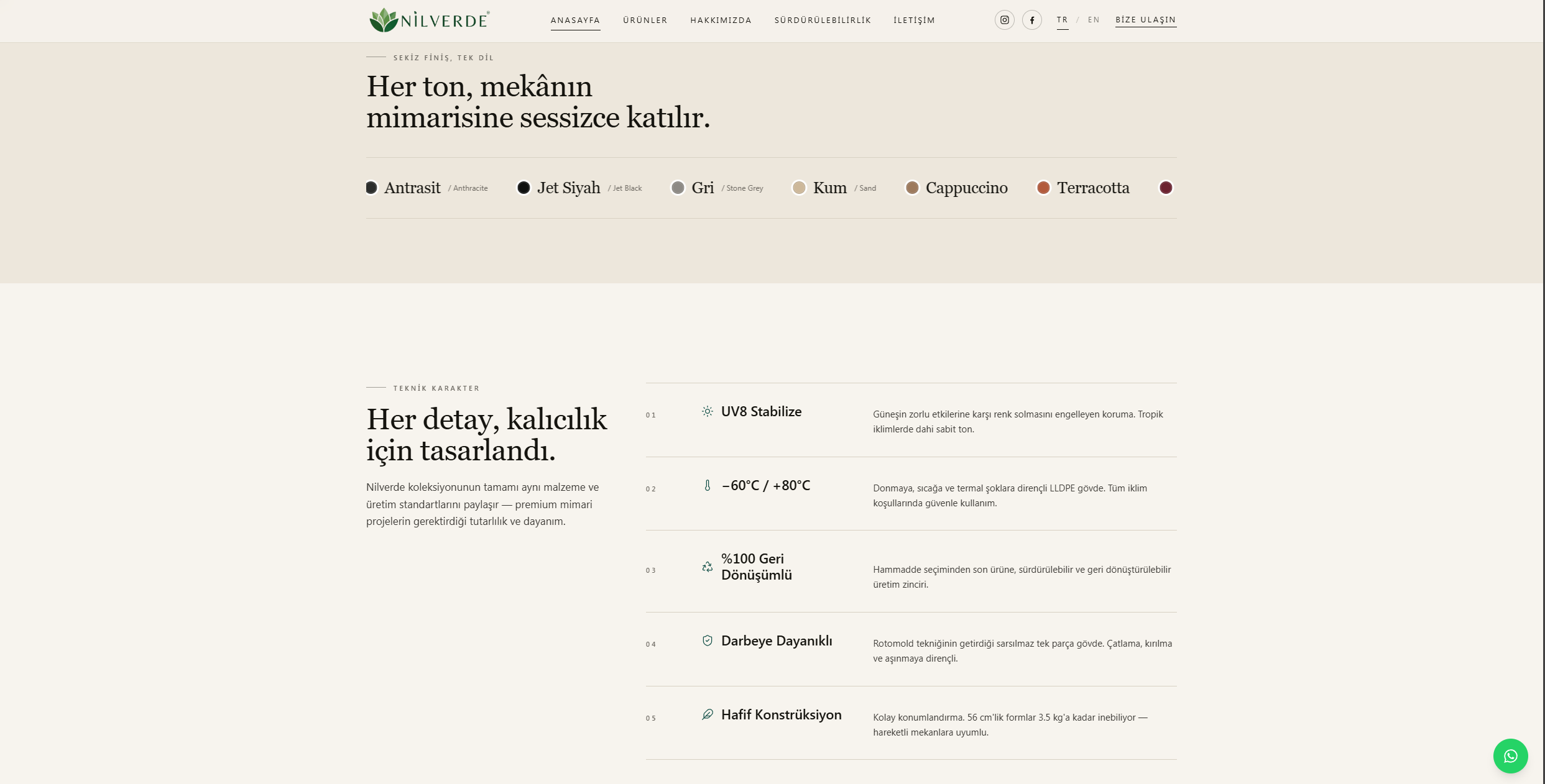 Home page section.